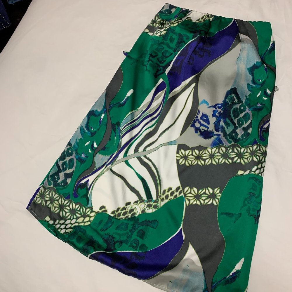 Glam Strapless Tropical Silk Dress